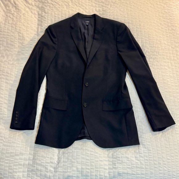 J. Crew Men's Ludlow Navy Wool Suit Jacket